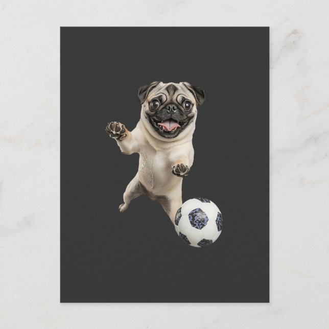 Mops   postkarte (Vorderseite)
