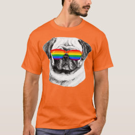 Mops Pride Sonnenbrille T-Shirt