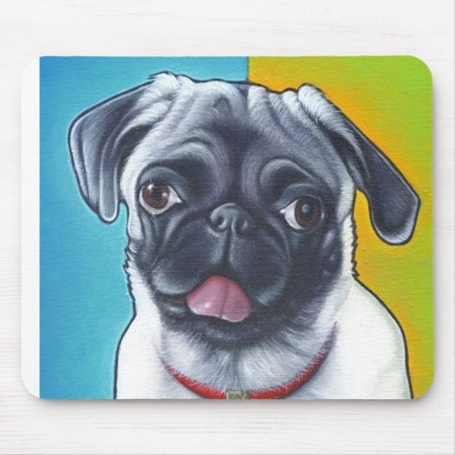 Mops-Prinzessin Pad Mousepad (Vorne)