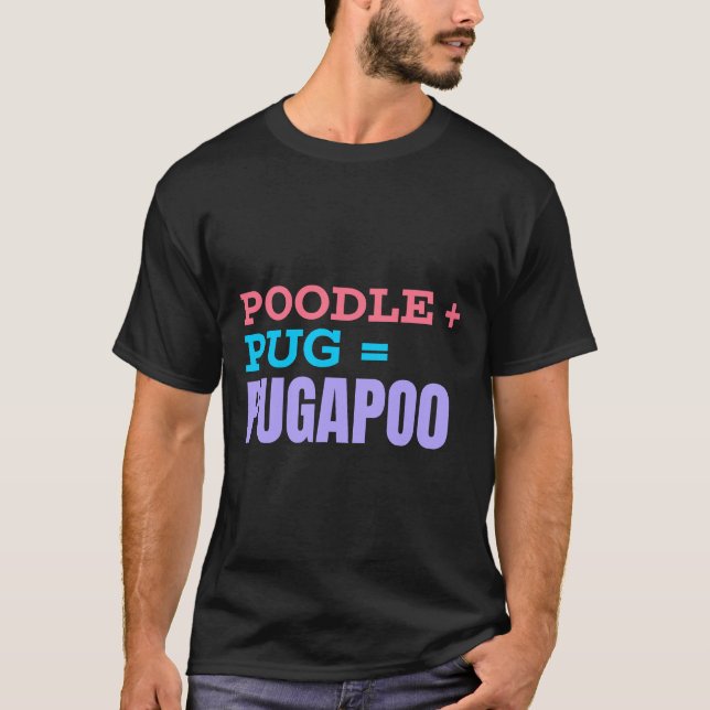 Mops Pudel Mix Definition Klassisch  552 T-Shirt (Vorderseite)