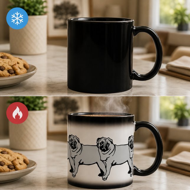 Mops Pug  Verwandlungstasse (Von Creator hochgeladen)