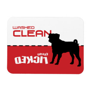 Mops Puggle Hundespülmaschinen-Magnet - gelecktes Magnet