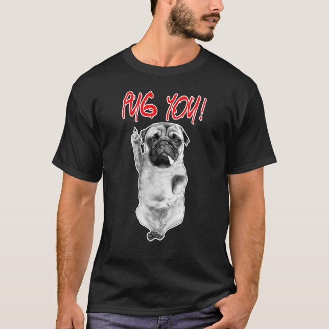 Mops! Puggy Dog liebt Mops Friends for Life T-Shirt (Vorderseite)