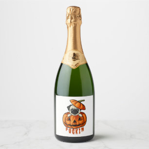 Mops-Pumpkin-Halloween-Mops-Kü rbiskostüm für Mops