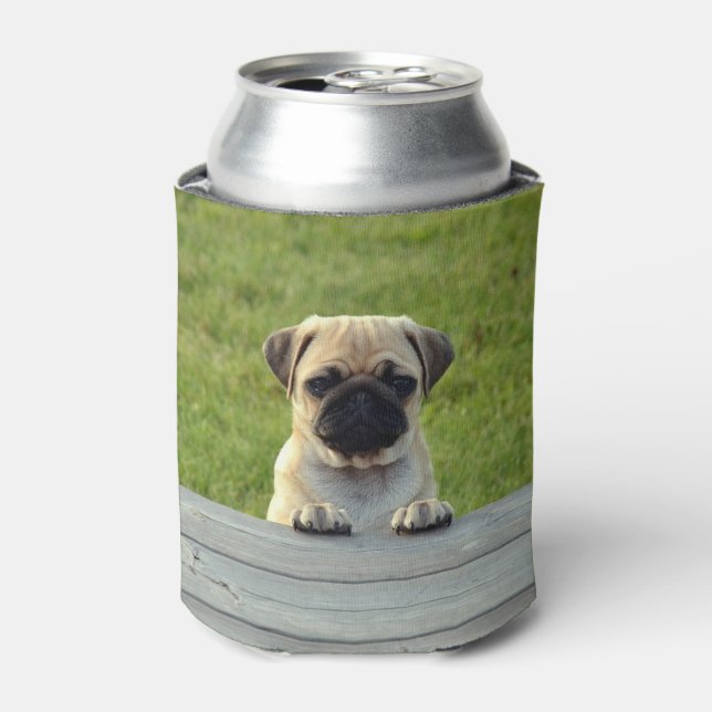 Mops Pup Can Cooler Dosenkühler (Kanne Vorderseite)