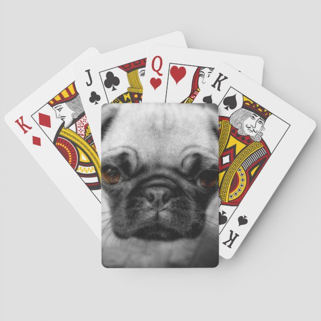 Mops Pup Spielkarten (Rückseite)