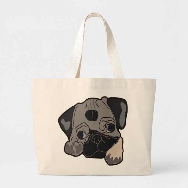 MOPS PUPPY DOG JUMBO STOFFBEUTEL (Vorne)