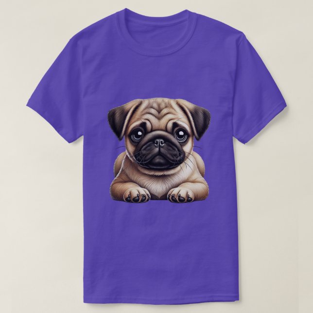 Mops Puppy T-Shirt (Design vorne)