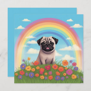 Mops Rainbow Bridge Benutzerdefiniertes Dog Name B