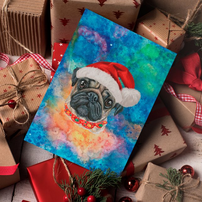 Mops Rasse Hund Weihnachten (Von Creator hochgeladen)