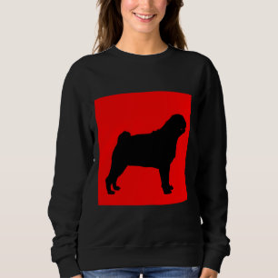 Mops Red Background Classic T - Shirt 699