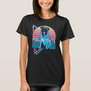 Mops Retro Fühlt sich süß an T-Shirt