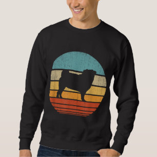 Mops Retro Vintag 60er 70er Sunset Dovers Lovers M Sweatshirt