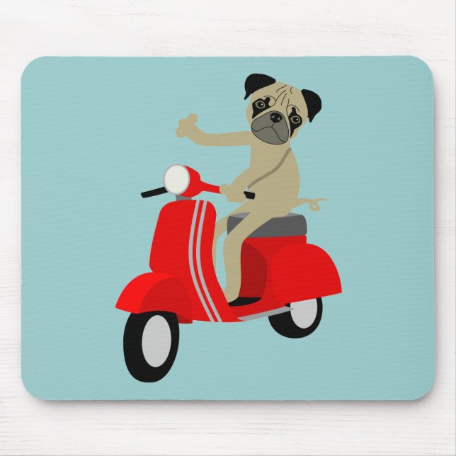Mops-Roller Mousepad (Vorne)