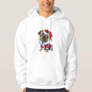 Mops Santa Costume Weihnachten Pajama Niedlicher H Hoodie