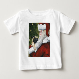 Mops & Santa Dog Art Shirt