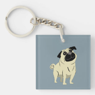 Mops Schlüsselanhänger