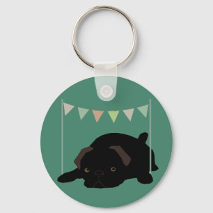 Mops Schlüsselanhänger