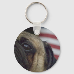 Mops-Schlüsselkette # 4 Schlüsselanhänger