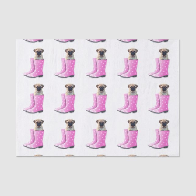 Mops Seidenpapier (Vorderseite)