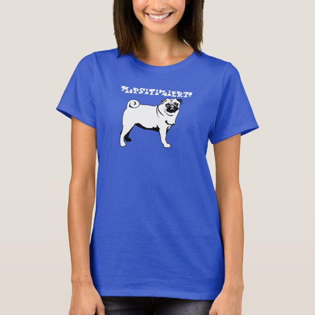 Mops Shirt (Vorderseite)