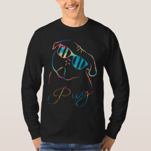 Mops-Shirt Vintage Hund Retro-Malerei T-Shirt