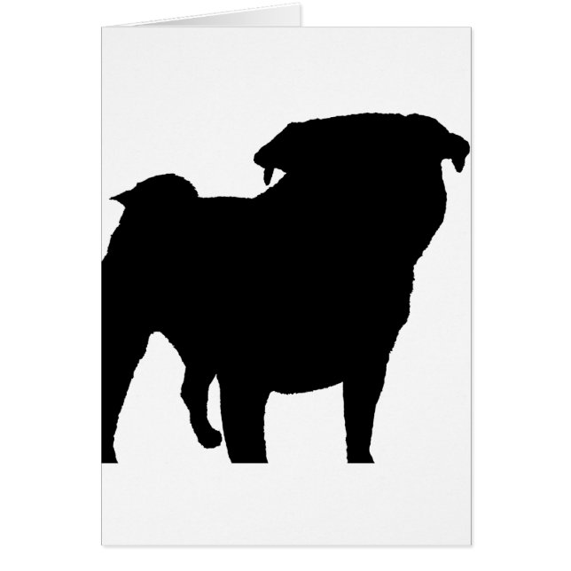 Mops Silhouette (Vorne)