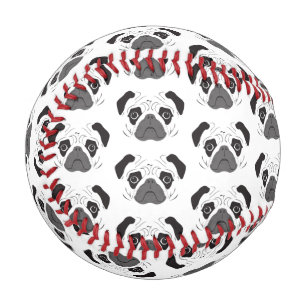 Mops-Silhouette Baseball
