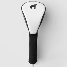 Mops Silhouette Golf Headcover