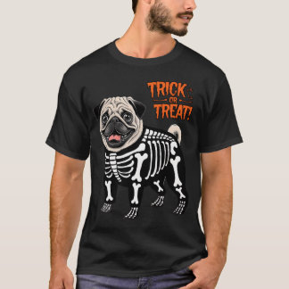 Mops-Skelett T-Shirt
