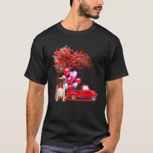 Mops Sonnenbrille Herz Tree Lieferwagen LKW Dog Co T-Shirt