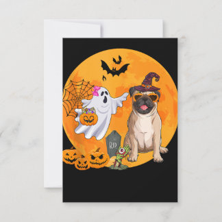Mops Sonnenbrille Kostüm Hexenwerk Halloween Boo G Einladung