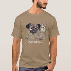 Mops sonniger Niedlicher Cartoon Dog T-Shirt