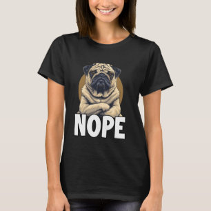 Mops-Spaziergang-Outfit lustiges Spaziergang-Outfi T-Shirt