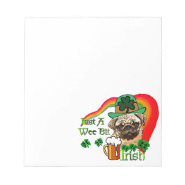 Mops St Patricks Notizblock