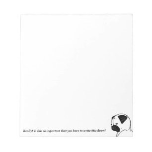 Mops Stink Eye Notizblock