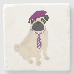 Mops Stone Untersetzer