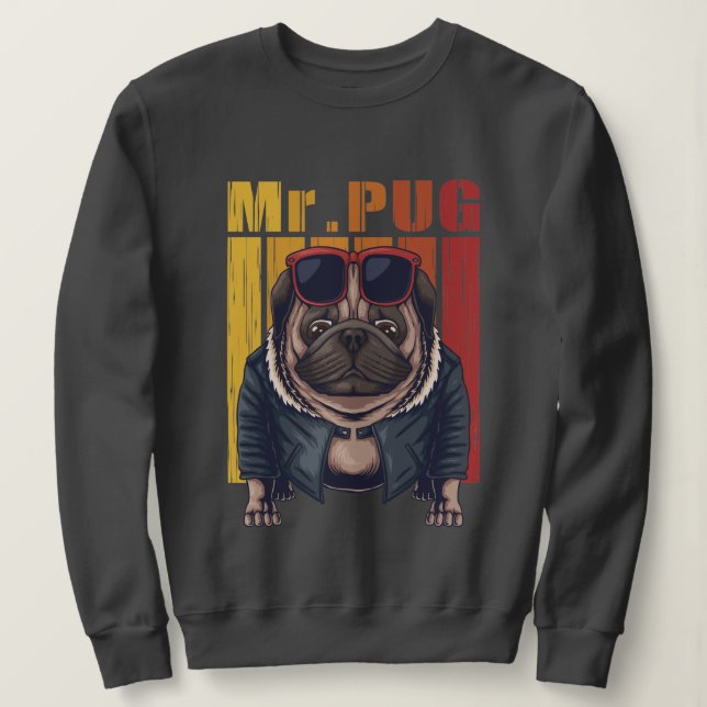 Mops Sweatshirt (Design vorne)
