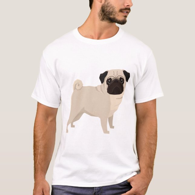 Mops T-Shirt (Vorderseite)