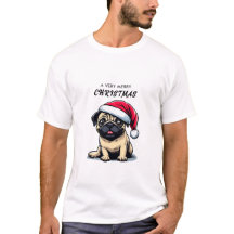 MOPS T - SHIRT FÜR CHRISTMAS