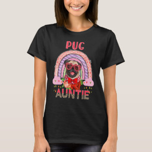 Mops Tante Niedlich Rainbow Raine Hunde Blume Mutt T-Shirt