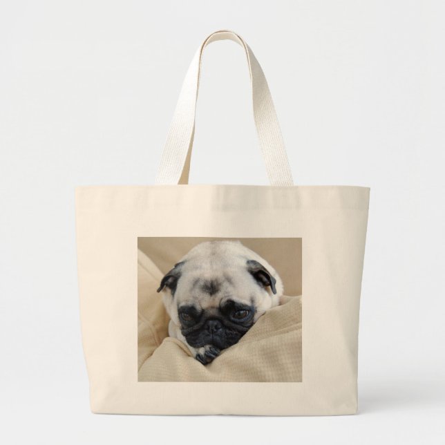 Mops-Tasche Jumbo Stoffbeutel (Vorne)