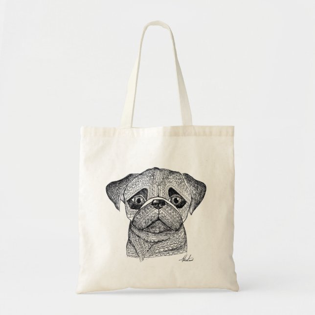 Mops-Tasche Tragetasche (Vorne)