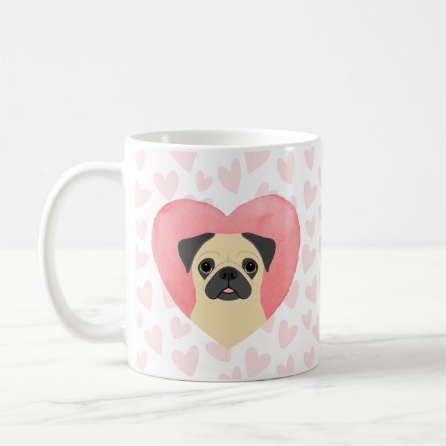Mops-Tasse Kaffeetasse (Links)