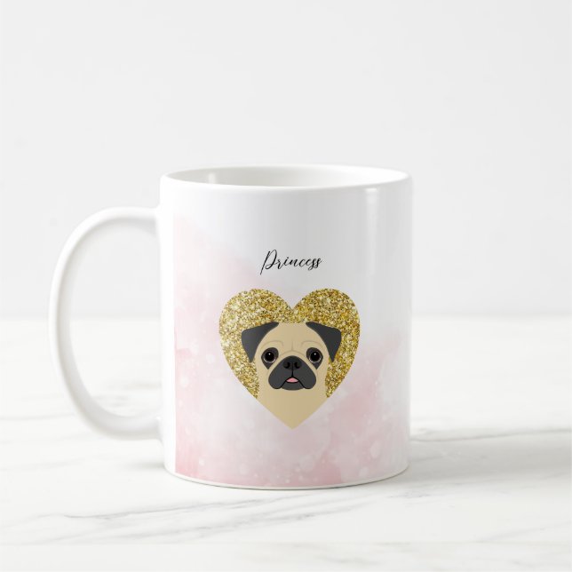 Mops-Tasse Kaffeetasse (Links)