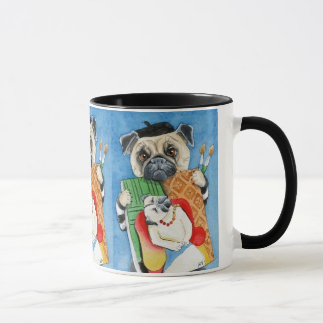 Mops-Tasse Tasse (Rechts)