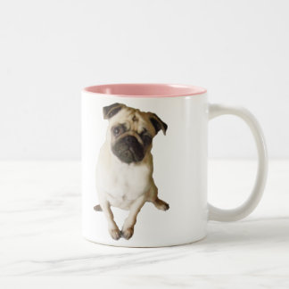 Mops-Tasse Zweifarbige Tasse