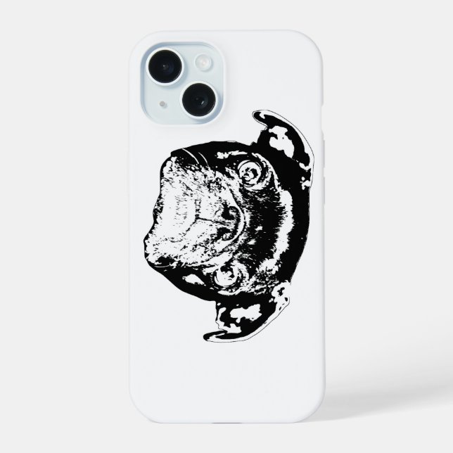 Mops Tech Hülle iPhone 15 Hülle (Rückseite)