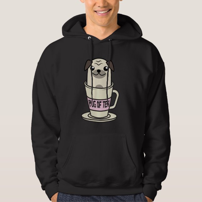 Mops Tee Coole Kräutergetränke Funny Ani (Vorderseite)