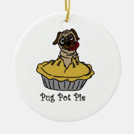 Mops-Topf-Torte Keramikornament